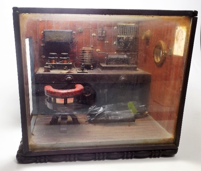 1930's model of Titanic radio room £200