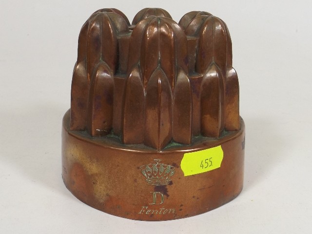 A copper jelly mould £130