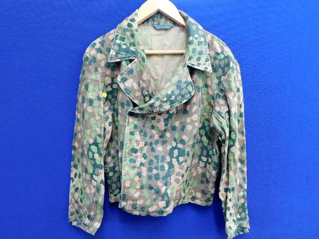 A German WW2 Third Reich Nazi panzer tank camouflage shirt SOLD £170