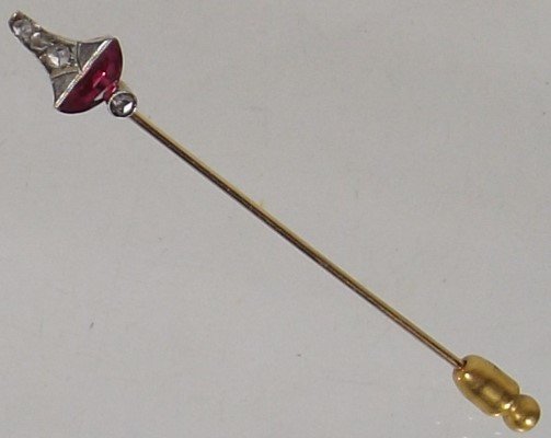 An antique gold & diamond tie pin SOLD £200