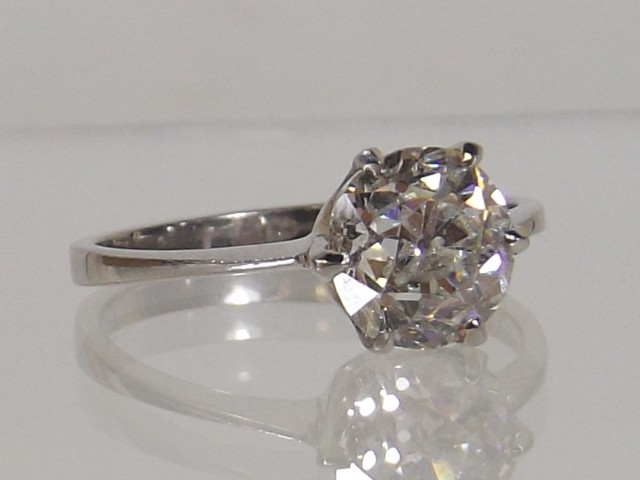 A 1.5ct S1 K colour diamond solitaire ring £1650