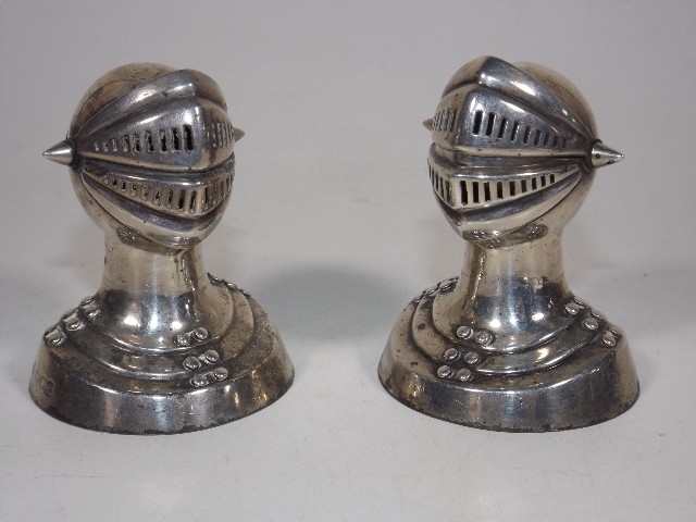 A pair of novelty silver salts £300