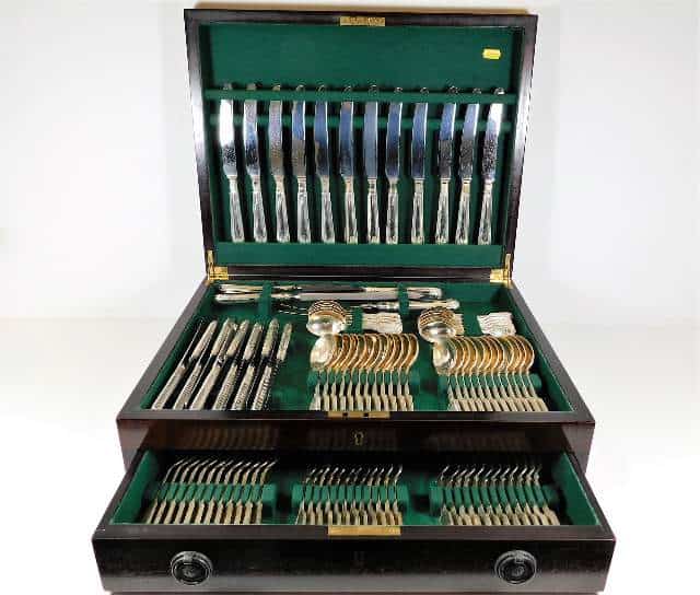 A 20thC. silver cutlery service SOLD £1850