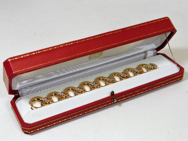 A Cartier 18ct gold bracelet SOLD £3800