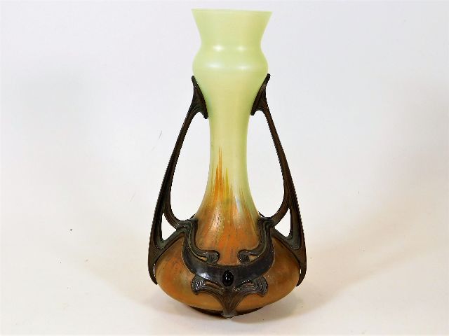 A Loetz style vase small chip SOLD £260