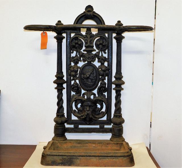 A cast iron stick stand SOLD £220