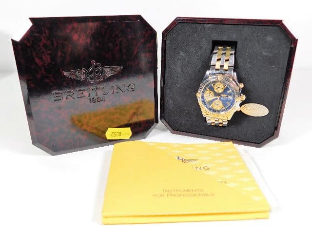 A gents Breitling Chronomat Automatic wrist watch with bakelite case SOLD £1200