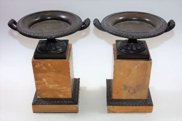 A pair of Regency period Sienna marble tazzas sold £440