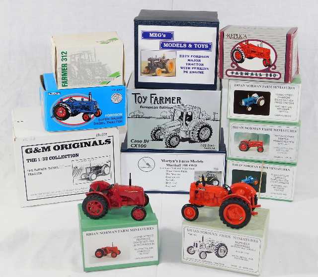 A quantity of diecast tractor models SOLD £720