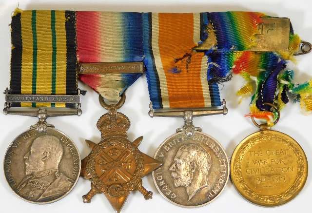 A small WW1 medal set with Somaliland bar SOLD £370