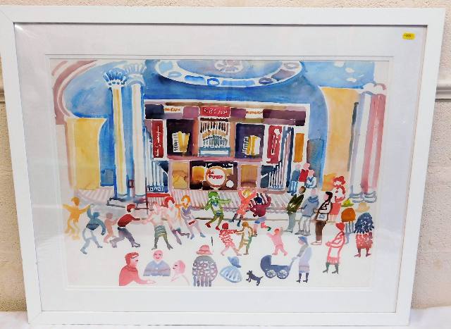 An unsigned Fred Yates watercolour SOLD £500