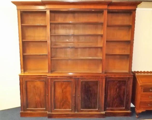 Victorian mahogany bookcase af £1000