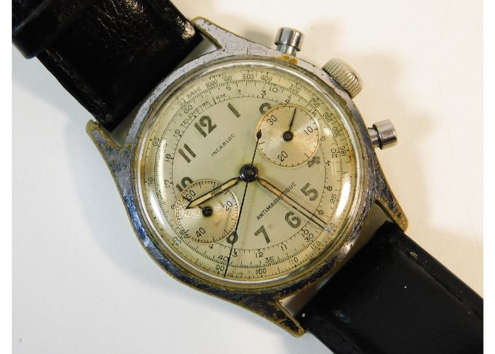 A Swiss Telemetre Incabloc Antimagnetic vintage wristwatch SOLD £160