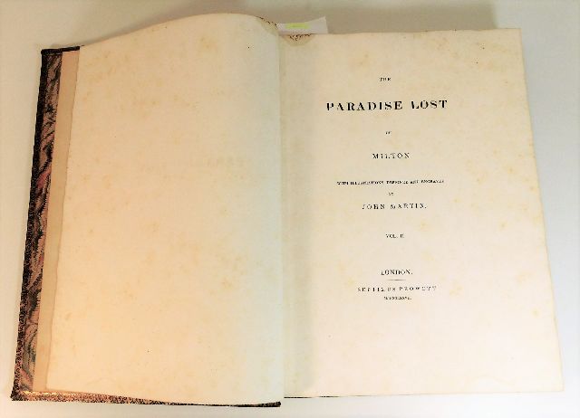 Large early 19thC. 1827 edition of Milton's Paradise Lost SOLD £220